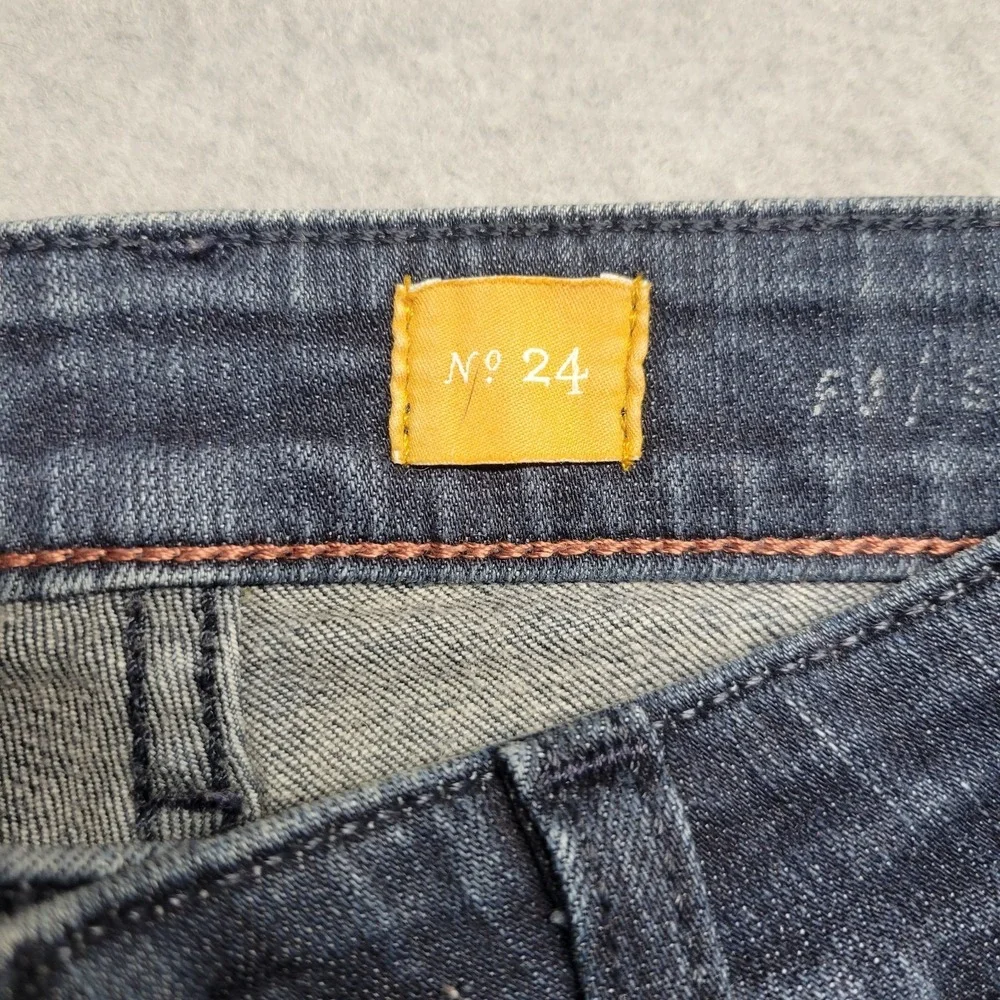 Pilcro and the Letterpress Flare Jeans Dark Wash Mid Rise Denim Size 24